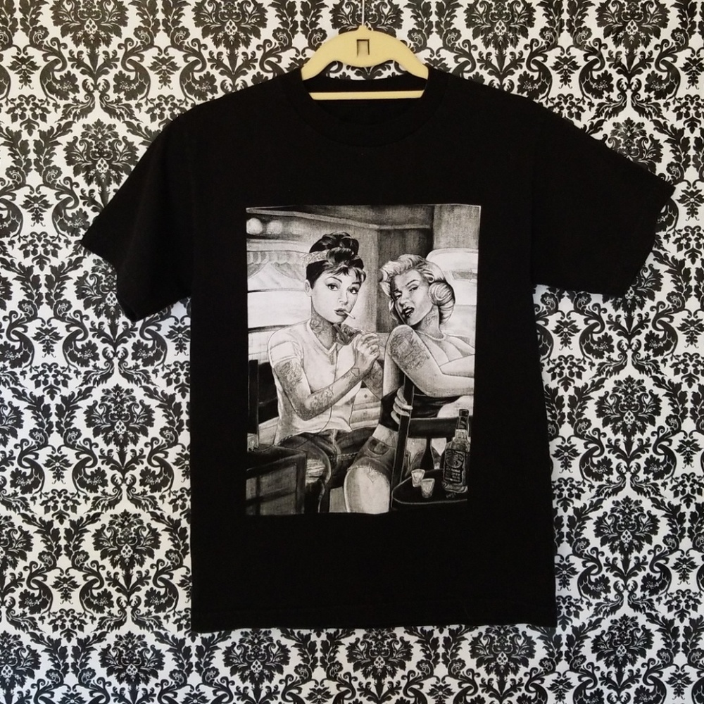 Retro Pop Culture Tattoo tshirt